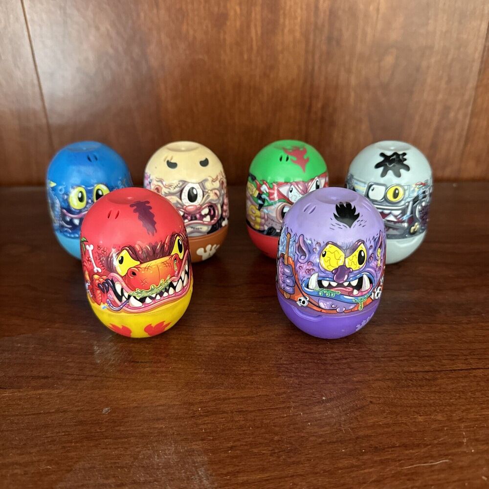 Mighty Beanz Big & Mega Lot of 6 Alligator Octopus Cyclops Robot Goblin‎
